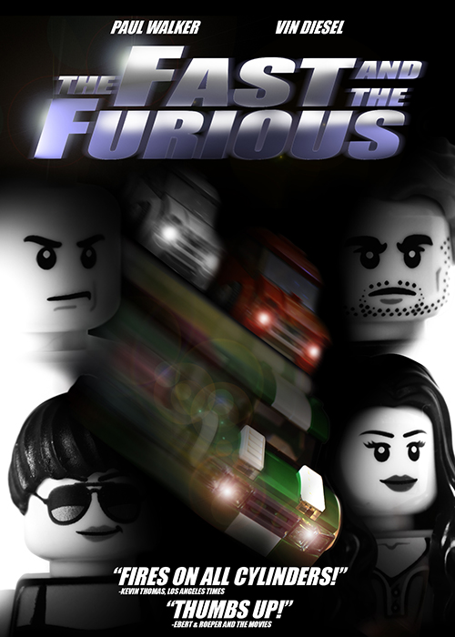 True North Bricks Fast and the Furious LEGO Poster